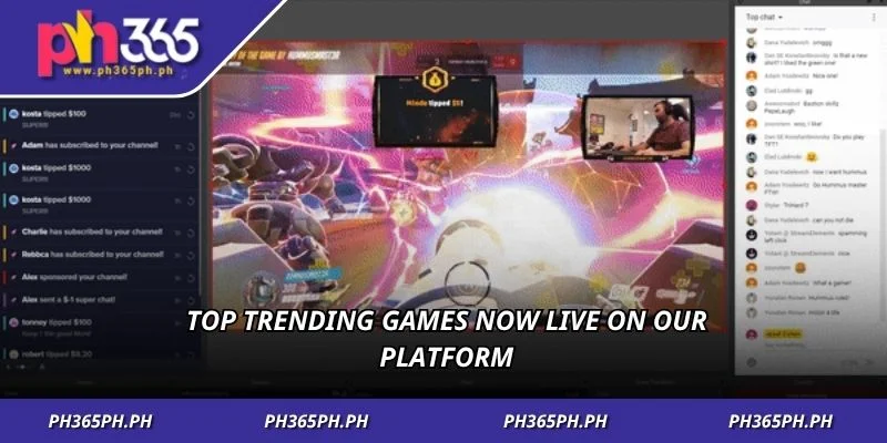 Top trending games now live on our platform